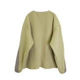 Double Face Fleece Cardigan / Olive Beige