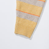 ブークルポイントストライプニット / BOUCLE POINT STRIPE KNIT - YELLOW