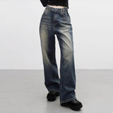 Keevy Button Wide Denim Pants