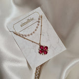 Ruby Antique Princess Layered Necklace