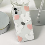 ビッグモチラビットピンクフォーンケース / Big Mochi Rabbit pink Phone Case