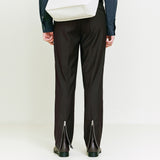 Back Zipper Slacks brown (6683655241846)