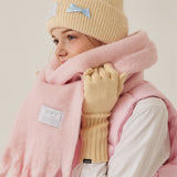 Fingerhole Touch Long Gloves