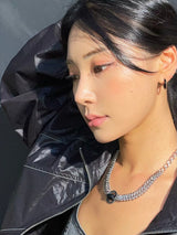 サージカルブラックピアス/surgical black earring