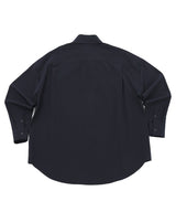 EARTH-COLOR PLEATS SHIRT (Deep Ocean) / アースカラープリーツシャツ
