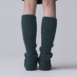 ALPACA LEG WARMERS, CHARCOAL