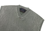 ツートーンリブニットベスト / TWO TONE RIB KNIT VEST_GREEN