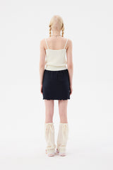 スモールチェリーポップルニットスカート / SMALL CHERRY POPPLE KNIT SKIRT [NAVY]