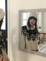 Aira Nordic pattern round knit