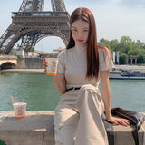 Chewy Crop Mock Tee - t