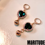 エメレードハートピアス / EMERAID HEART EARRINGS