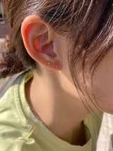 [92.5sliver] petit ball earings