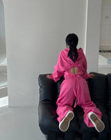 Valen Napping Backless Hoodie