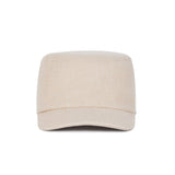 VA Square Stud Wool Bellboy Cap / Ivory