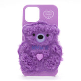 SUN CASE PATCH FLEECE BEAR SPARKLING PURPLE (6535225475190)