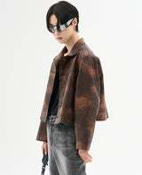 クロッカータイダイブレザー/[自主製作] Crocker tie-dye blazer