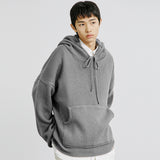 ハンドウォーマーニットフーディー/KANDAI HANDWARMER KNIT HOODIE GREY