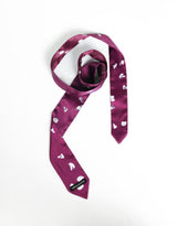 ローズサテンタイ / ROSE SATIN TIE #MAGENTA