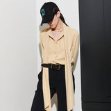LUIS SCARF BLOUSE, BUTTER (6633606316150)