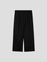 Linen pin tuck banding pants 4color