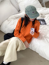 ピンタックコットンロングワイドパンツ