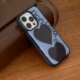 epoxy dive with you lettering case blue & brown