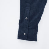コーデュロイシャツフーディー / corduroy shirt hoodie [navy]