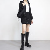 Rant see-through linen zip-up