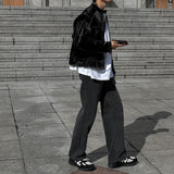 ASCLO Stitch Glossy Biker Jacket (3color)