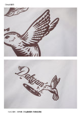 DAKYAM 2023 AW ドロッピングニードルハミングバードマンダラフラワービニールミュージックTシャツ