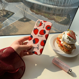 ストロベリー iPhoneケース/Strawberry (iPhone) Glossy Hard Case