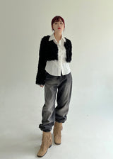 ウィッシュブラックデニムパンツ/no.3618 Wished Black Denim Pants