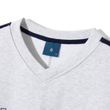 SVRL クラブVネックスウェットシャツT84-ホワイトメランジ / SVRL Club Vneck Sweatshirt T84 - White Melange