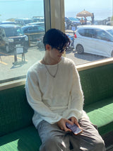 ヘアリーラウンドニットT