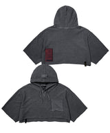 22インサイドアウトピグメントクロップドオーバーサイズミディアムスウェットフーディー/22 INSIDEOUT PIGMENT CROPPED OVERSIZED MEDIUM SWEAT HOODIE BEIGE / NAVY / CHARCOAL