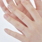 オンリーシルバーチェーンリング / Only Silver Chain Ring (Red)