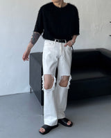 90's ソルモヘアショートスリーブTシャツ / 90's Sol Mohair Short-Sleeved T-Shirt (3 colors)