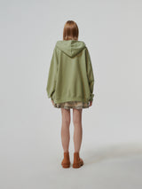HEAVY WEIGHT OVERFITTED UNIVERSITY LOGO EMBROIDERY HOODIE ZIP UP_ SAGE GREEN (6682311295094)