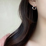 ワンタッチハートリングピアス / One Touch Heart Ring Earrings (2 Color)