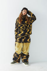 ウェーブフリースプルオーバー / BSR2223FWPO002 ZGZG WAVE FLEECE PULLOVER GOLD BLACK