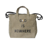 スラブバイオ ウォッシングキャンバスバッグ/SLUB BIO-WASHING CANVAS BAG-KHAKI