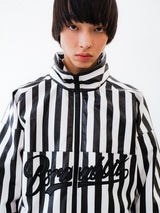 ストライプロゴパッディングジャンパー/BSR2223FWJK008 STRIPE LOGO PADDING JUMPER WHITE BLACK