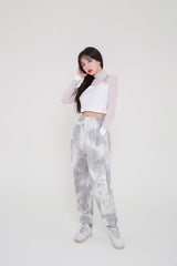 シースルービッグクロップTシャツ/TOP(8218) see-through big crop Tee