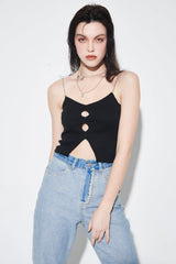 チェーンノースリーブトップ/CHAIN SLEEVELESS TOP