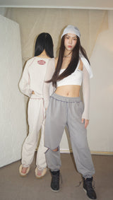 ハクオリエンタルスウェットパンツ / haku oriental sweat pants [warm gray]