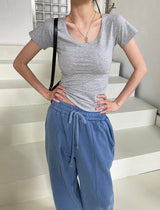 ロキシーデイリーUネックTシャツ / Roxy Daily U Neck T-shirt (6color)