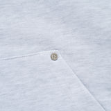 BASIC LOGO NEEDLEWORK HOODIE ZIP UP MELANGE 