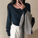 [BELLIDE MADE] Soft button long-sleeve knitwear
