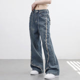 Weather Cable Vintage Denim Pants (belt set)