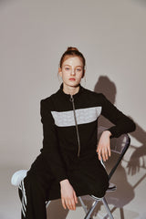 Lace 7 Track Top Black